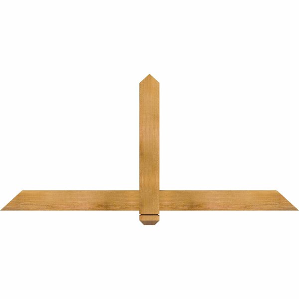 Ekena Millwork Eugene Rough Sawn Timber Gable Bracket, Western Red Cedar, 60"W x 27"H x 2"D x 4"F, 11/12 Pitch GBW060X27X0204EUG00RWR - main